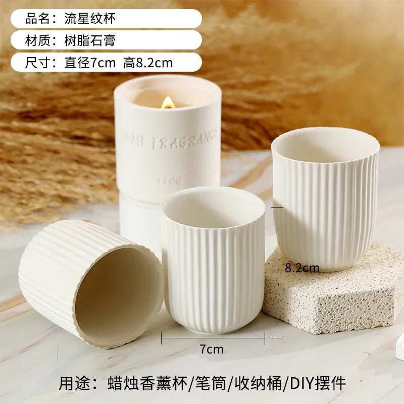 Norway Swedish Aromatherapy Candle Holder Wholesale Resin Ceramic Cup Fragrance Handmade DIY Home Decoration Ornament Wedding