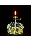 1pc Adjustable Metal Candle Holder Stand Mini Oil Lamp Candle Holder Accessories With Knob Control