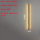 Line Extremely Long LED Wall Lamp 110V 220V 60~240CM Minimalist Sconce For Indoor TV Background Aisle Living Room Villa Lighting