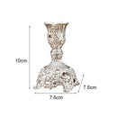 2Pcs Candle Holder Candlesticks For Candles Gold Silver Drop Shipping Europe Metal Candle Stand Wedding Table Home Decoration