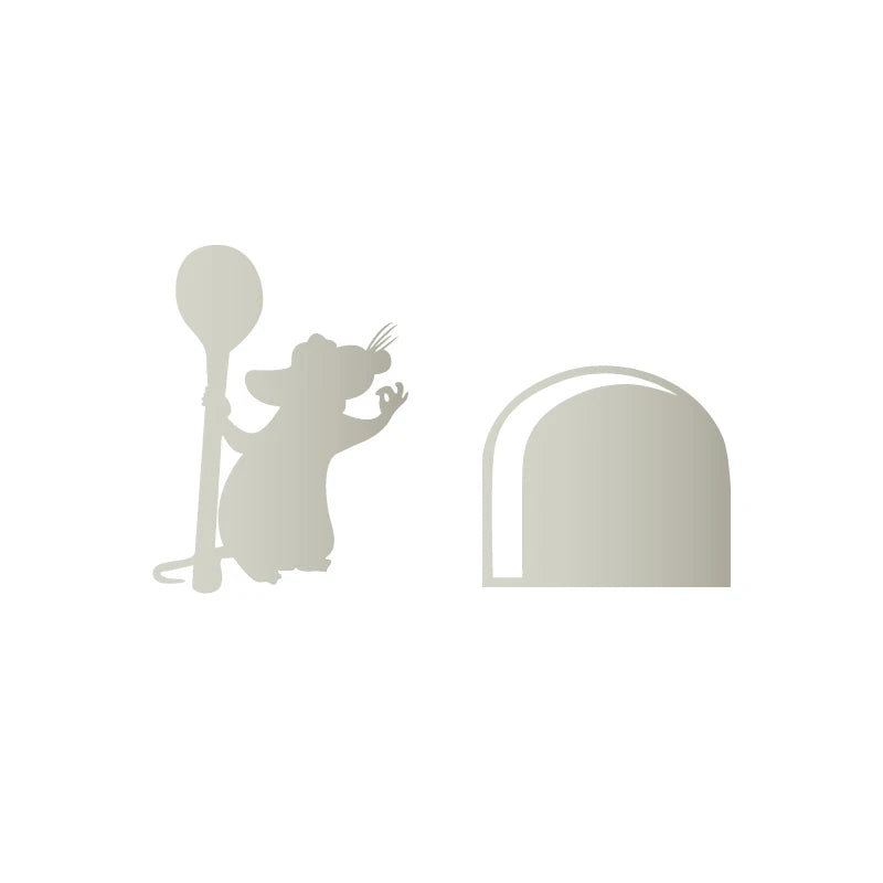 Ratatouille Rat Skirting Board Vinyl Wall Decal Sticker Home Decoration Mouse Hole  Mural Art Decals Wallpaper Removable Sticker